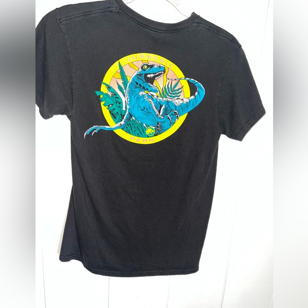 Black Jurassic World Velociraptor Graphic Tee
